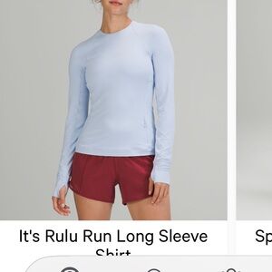lululemon it’s a rulu blue linen Long Sleeve Tee